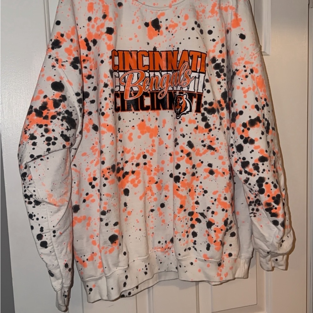 Cincinnati Bengals Splatter Sweatshirt
